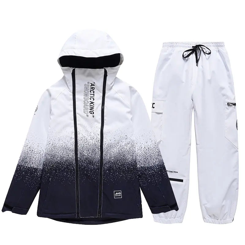 Hotian Men Snowboard Suits Cargo Jacket & Jogger Pants HOTIAN