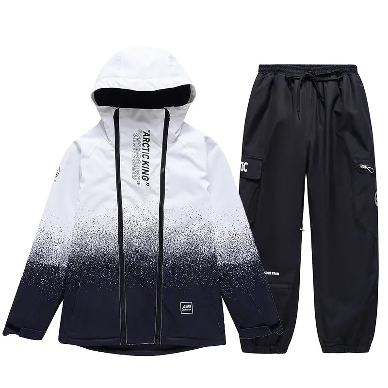 Hotian Men Snowboard Suits Cargo Jacket & Jogger Pants HOTIAN