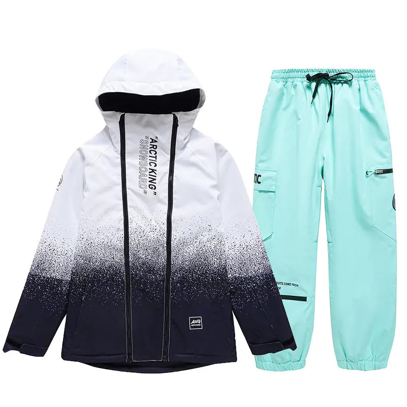 Hotian Men Snowboard Suits Cargo Jacket & Jogger Pants HOTIAN