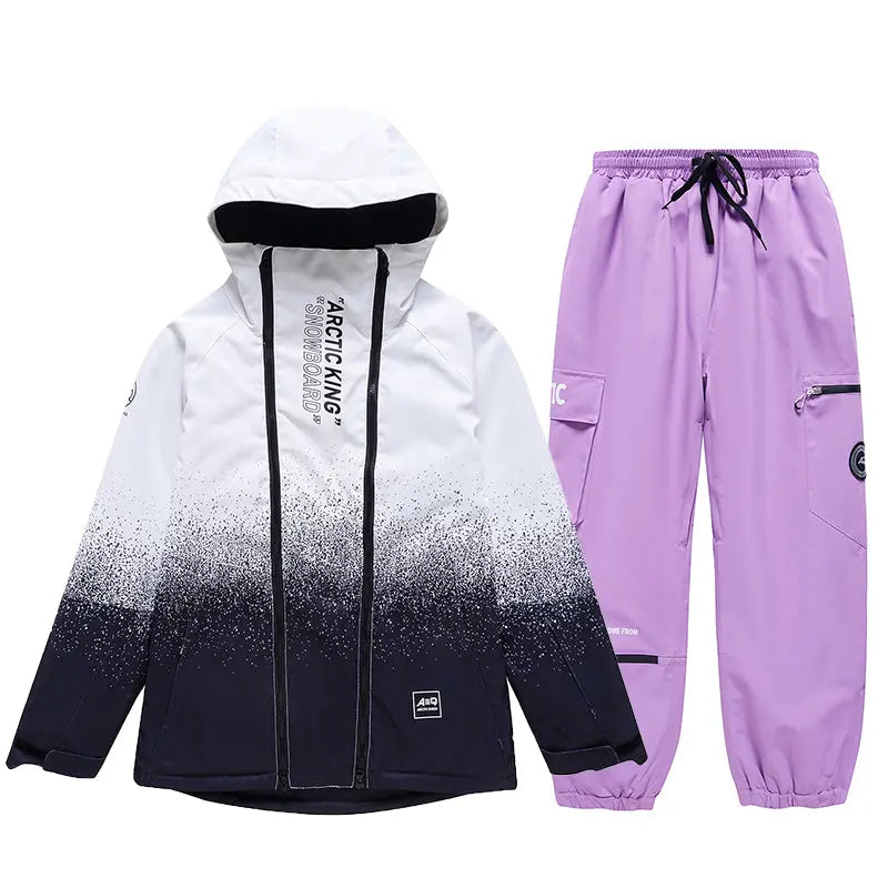 Hotian Men Snowboard Suits Cargo Jacket & Jogger Pants HOTIAN