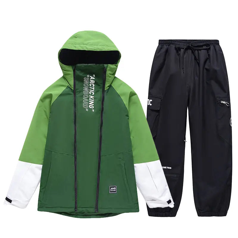 Hotian Men Snowboard Suits Cargo Jacket & Jogger Pants