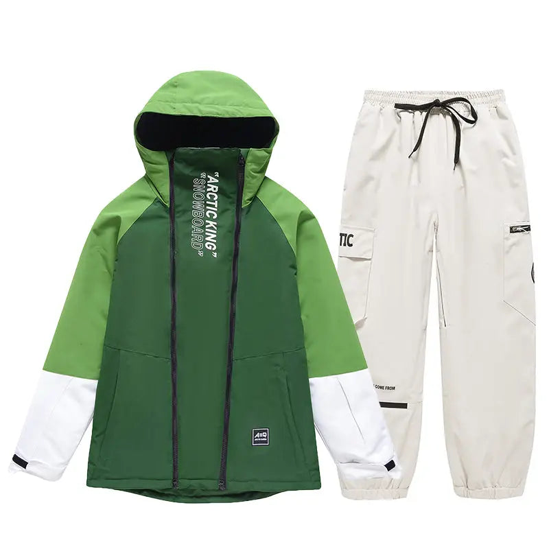 Hotian Men Snowboard Suits Cargo Jacket & Jogger Pants