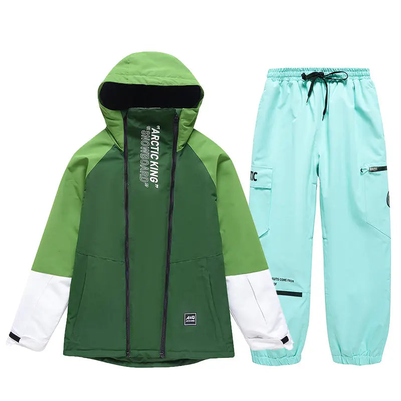 Hotian Men Snowboard Suits Cargo Jacket & Jogger Pants HOTIAN