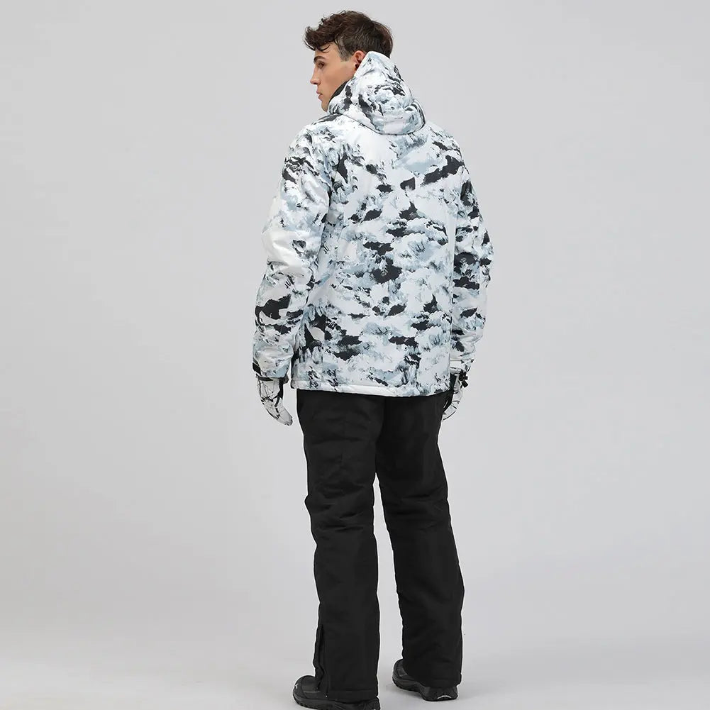 Hotian Men Snowboarding Snow Jacket Soft Shell HOTIAN