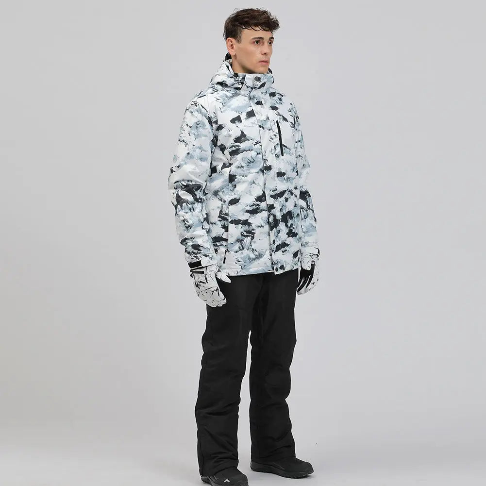 Hotian Men Snowboarding Snow Jacket Soft Shell HOTIAN