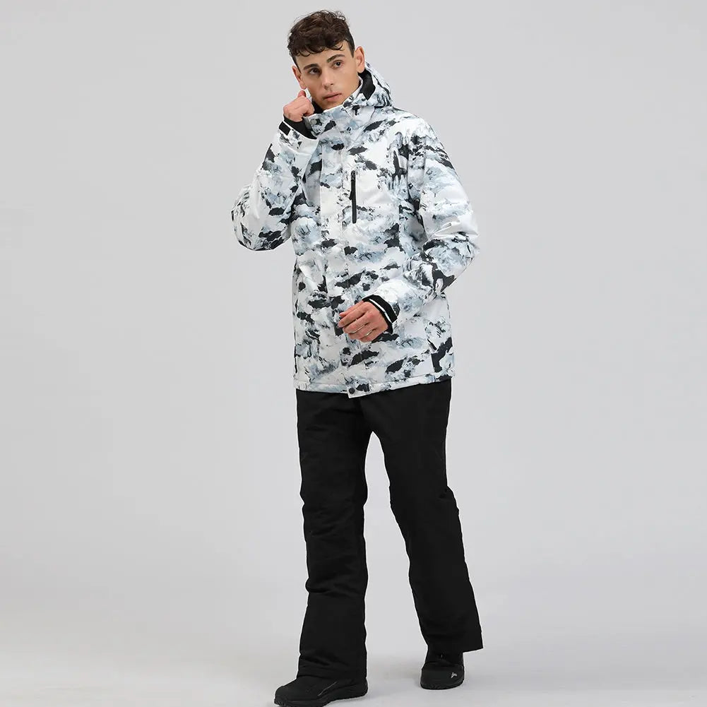 Hotian Men Snowboarding Snow Jacket Soft Shell HOTIAN