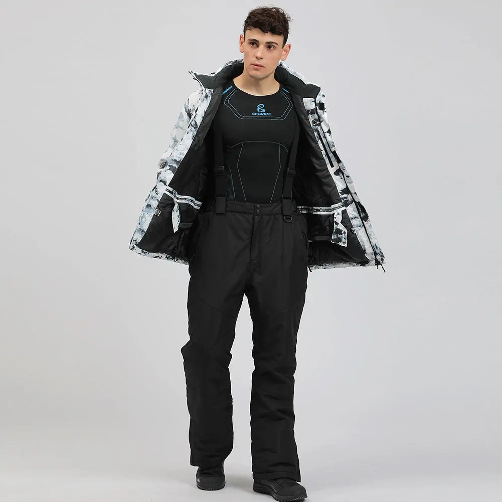 Hotian Men Snowboarding Snow Jacket Soft Shell HOTIAN