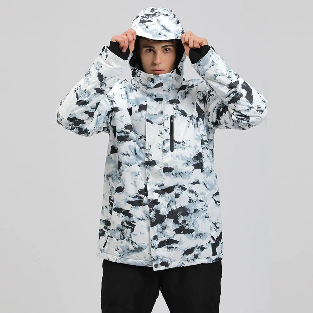 Hotian Men Snowboarding Snow Jacket Soft Shell HOTIAN
