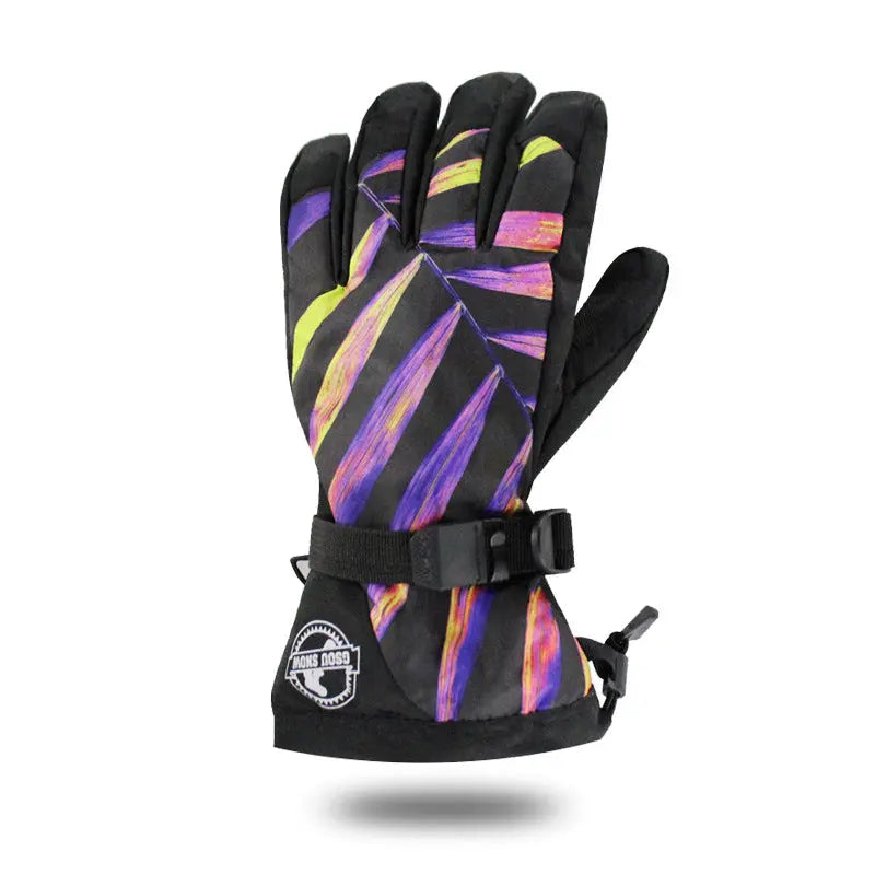 Hotian Men's Ski Snowboard Gloves Waterproof Anti-slip HOTIAN