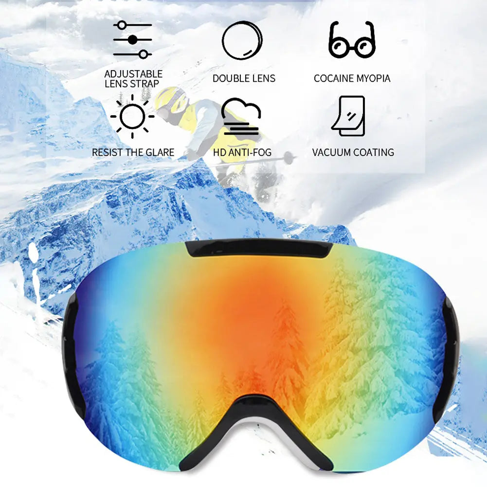 Hotian OTG Snow Goggles for Snowmobile Skiing Skating HOTIAN