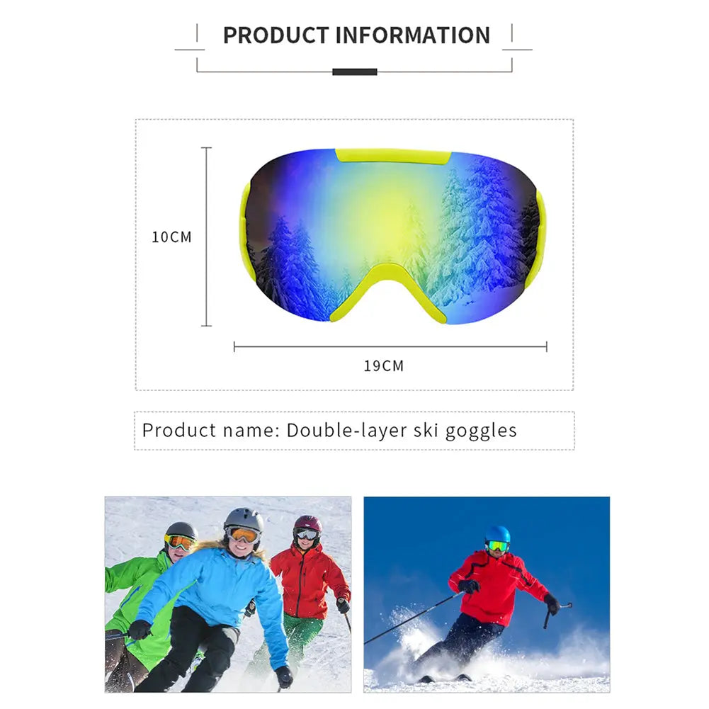 Hotian OTG Snow Goggles for Snowmobile Skiing Skating HOTIAN