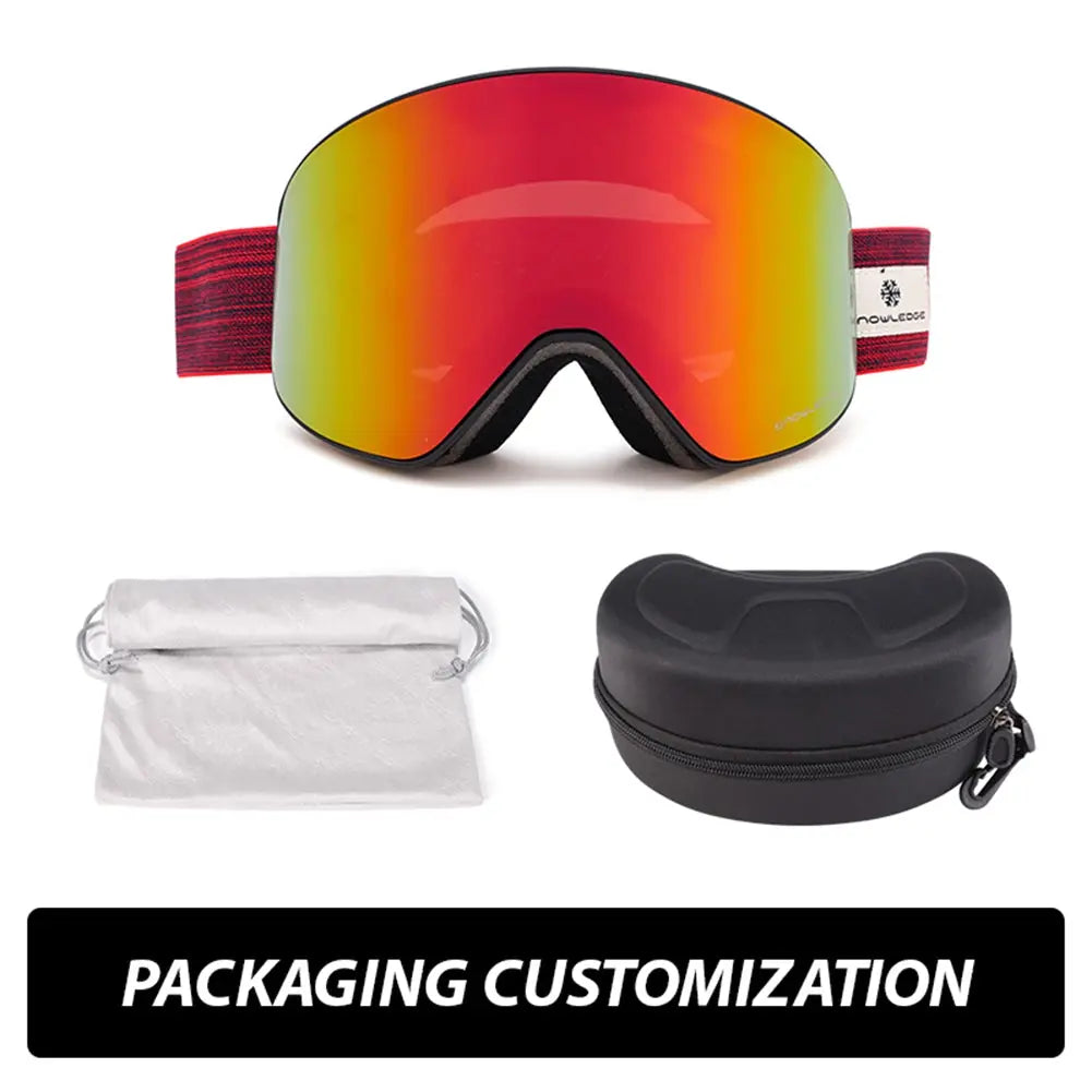 Hotian OTG Snowboard Goggles Dual-layer Lens HOTIAN