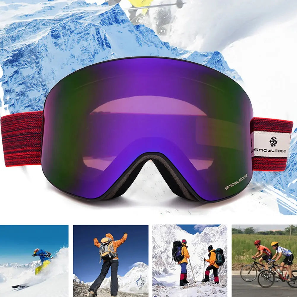 Hotian OTG Snowboard Goggles Dual-layer Lens HOTIAN