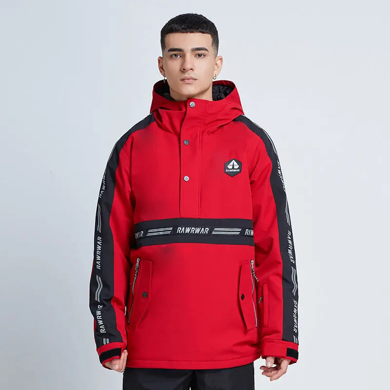 Hotian Reflective Men Snowboard Ski Anorak Insulated Jacket HOTIAN