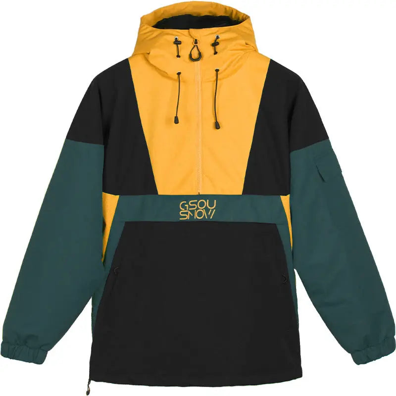 Hotian Reflective Stripe Men Insulated Anorak Jacket HOTIAN