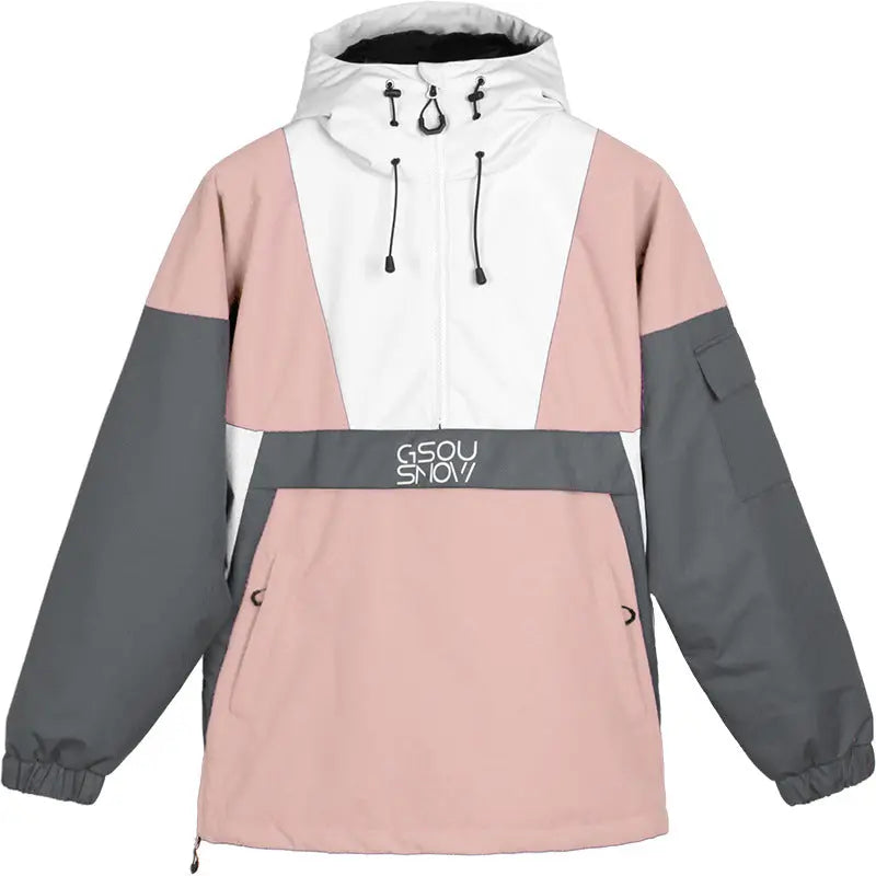 Hotian Reflective Stripe Men Insulated Anorak Jacket HOTIAN