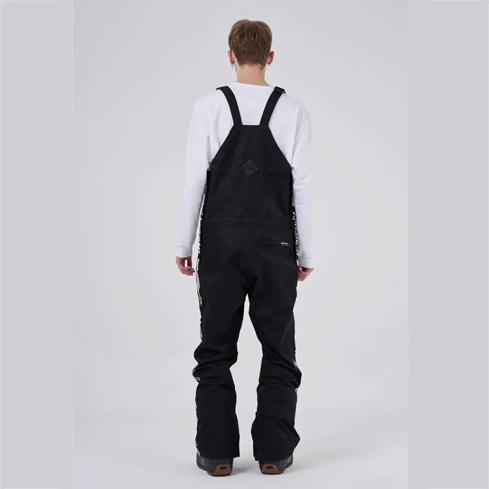 Hotian Reflective Stripe Men Insulated Snow Snowboard Bibs HOTIAN
