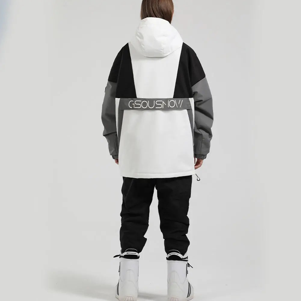 Hotian Reflective Stripe Women Insulated Anorak Jacket HOTIAN