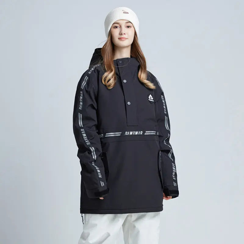 Hotian Reflective Women Snowboard Ski Anorak Insulated Jacket HOTIAN