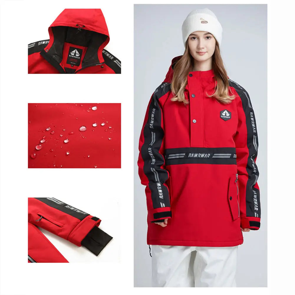 Hotian Reflective Women Snowboard Ski Anorak Insulated Jacket HOTIAN