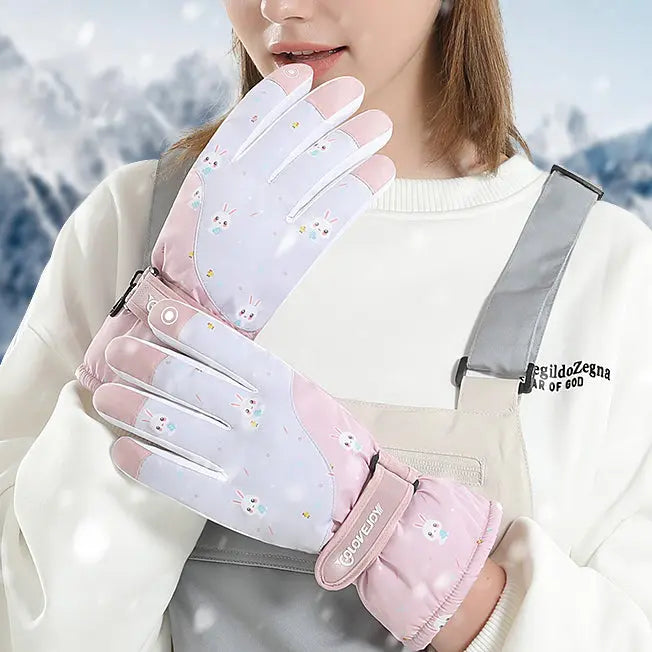 Hotian Unisex Insulated Ski Gloves Waterproof