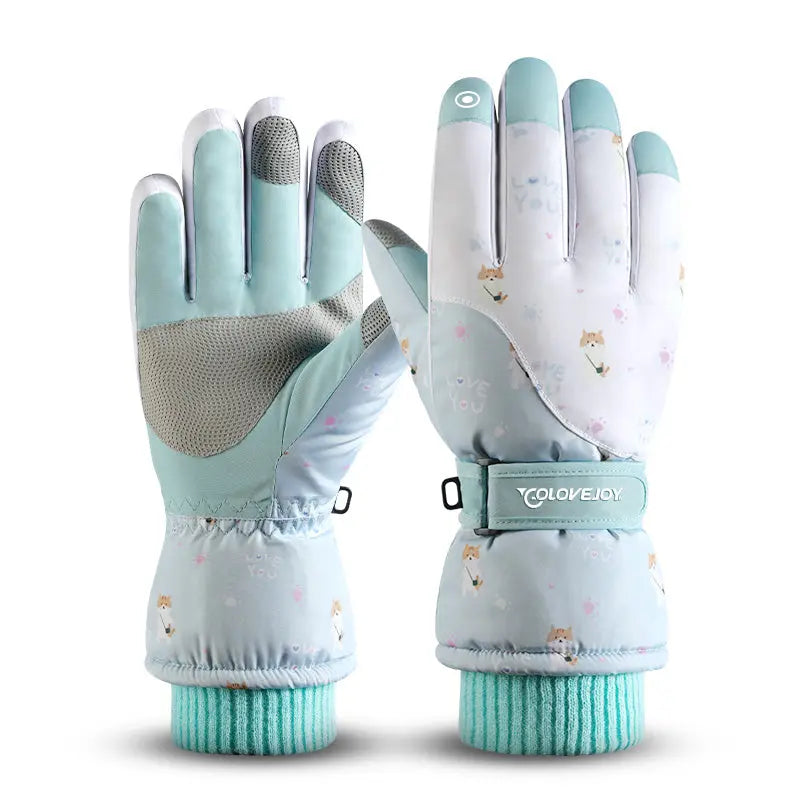 Hotian Unisex Insulated Ski Gloves Waterproof HOTIAN