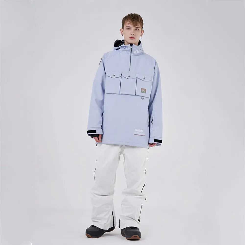 Hotian Waterproof Men Snowboarding Ski Anorak Hoodie Jacket HOTIAN