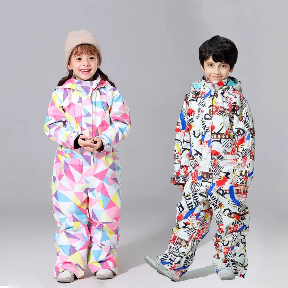 Hotian Windproof Toddler One Piece Snowsuits HOTIAN