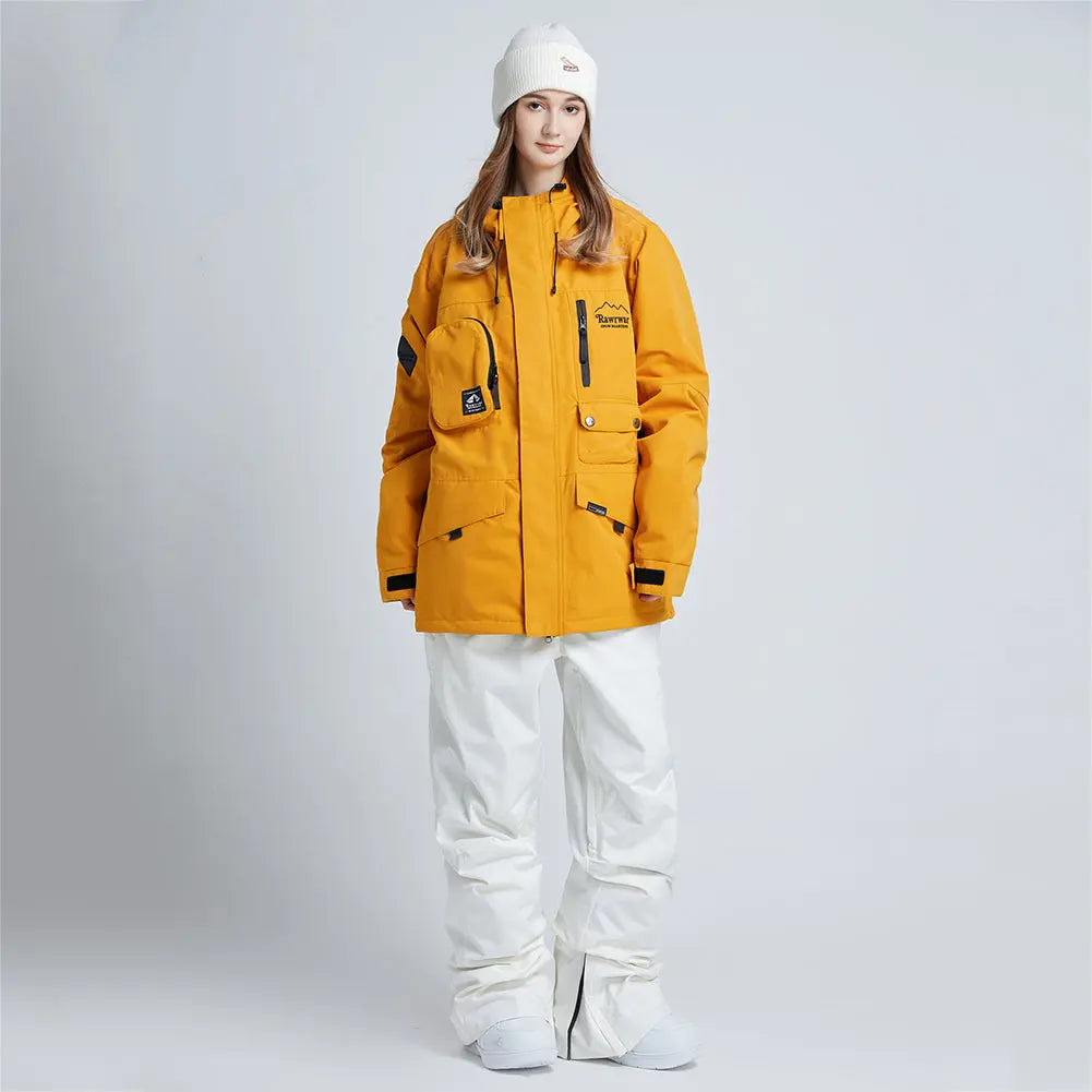 Hotian Windproof Women Ski Snowboarding Cargo Jacket HOTIAN