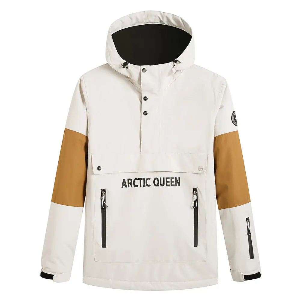 Unisex Hooded Anorak Skiing Snowboarding Insulated Jacket - HOTIANSNOW