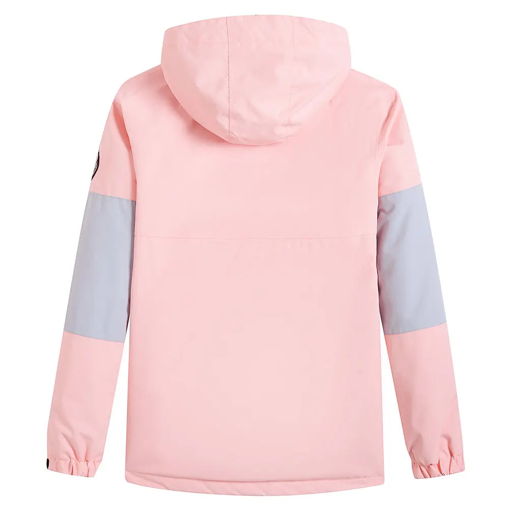 Unisex Hooded Anorak Skiing Snowboarding Insulated Jacket - HOTIANSNOW