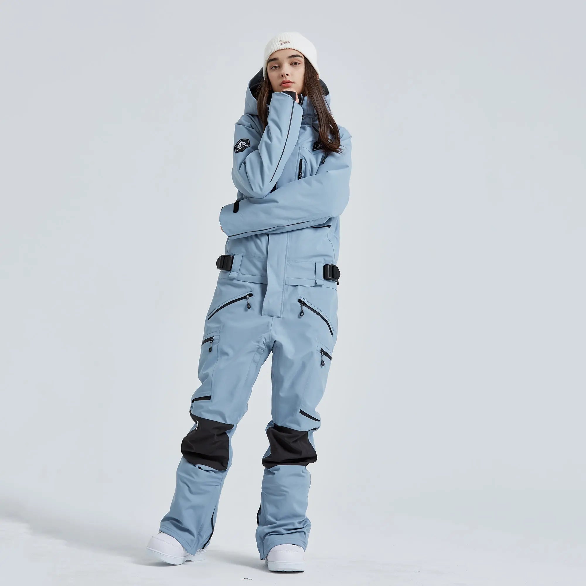 Women Ski Suits One Piece Jumpsuit Winter Outdoor Warm Snowsuits, Blue / M Women Ski Suits One Piece Jumpsuit Winter Outdoor Warm Snowsuits, Blue / M