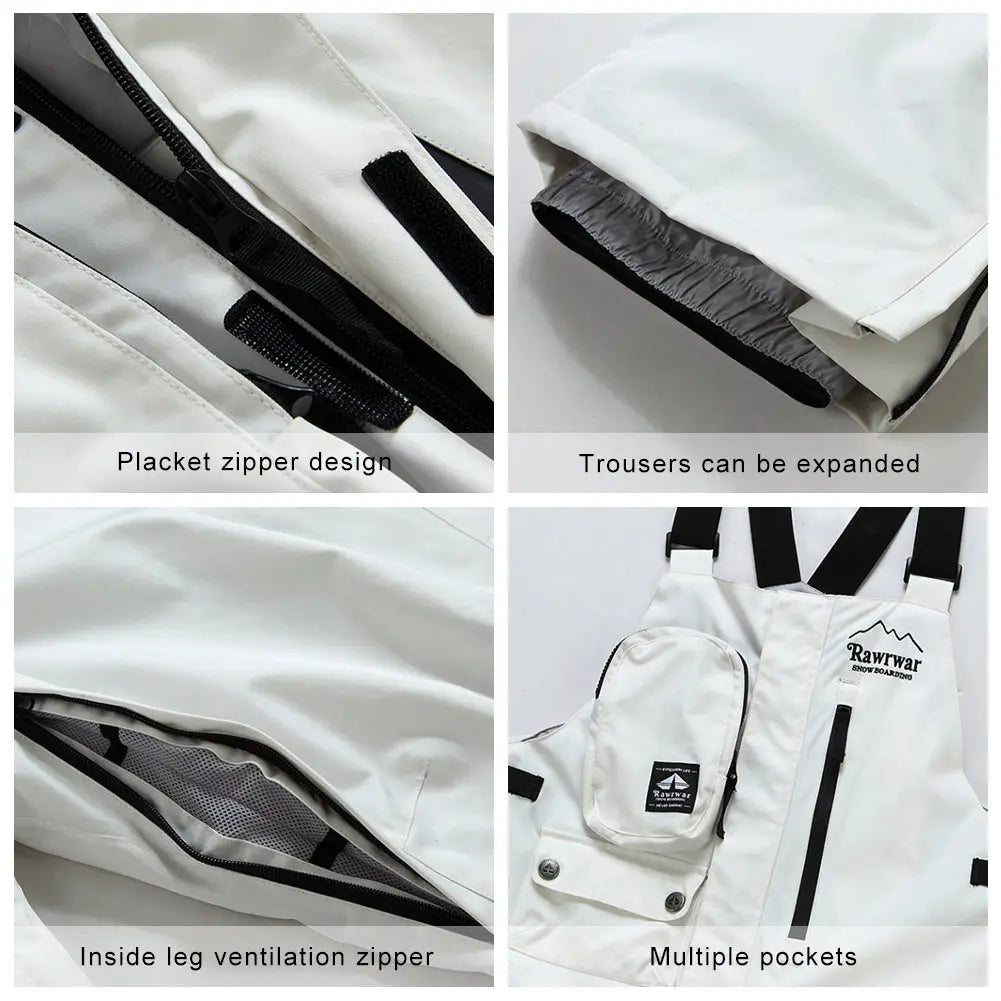 Hotian Women Insulated Snow Snowboard Bibs HOTIAN