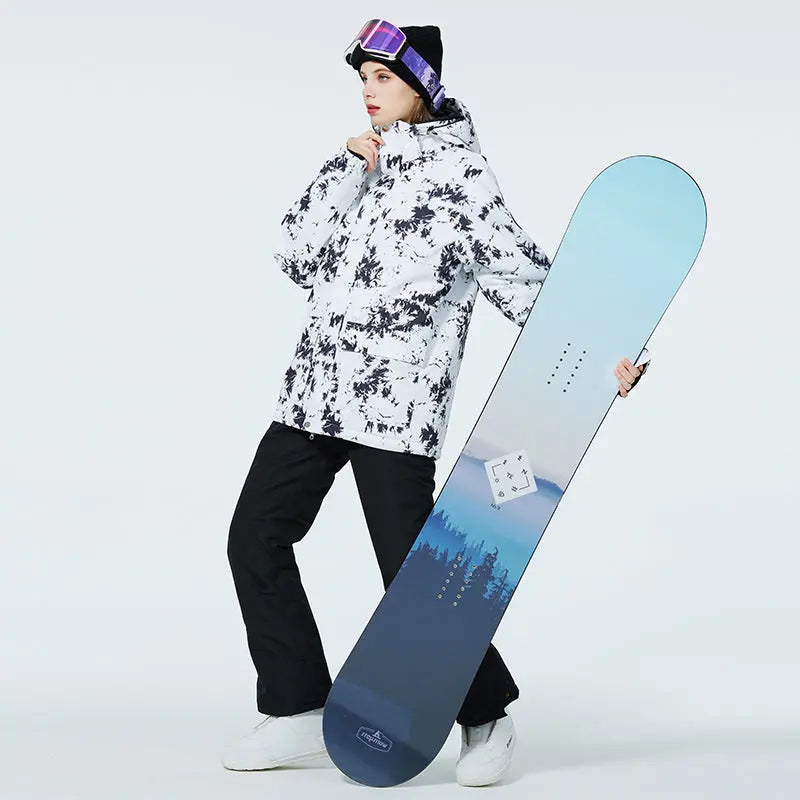Hotian Women Ski Set Insulated jacket & Bibs Pants HOTIAN