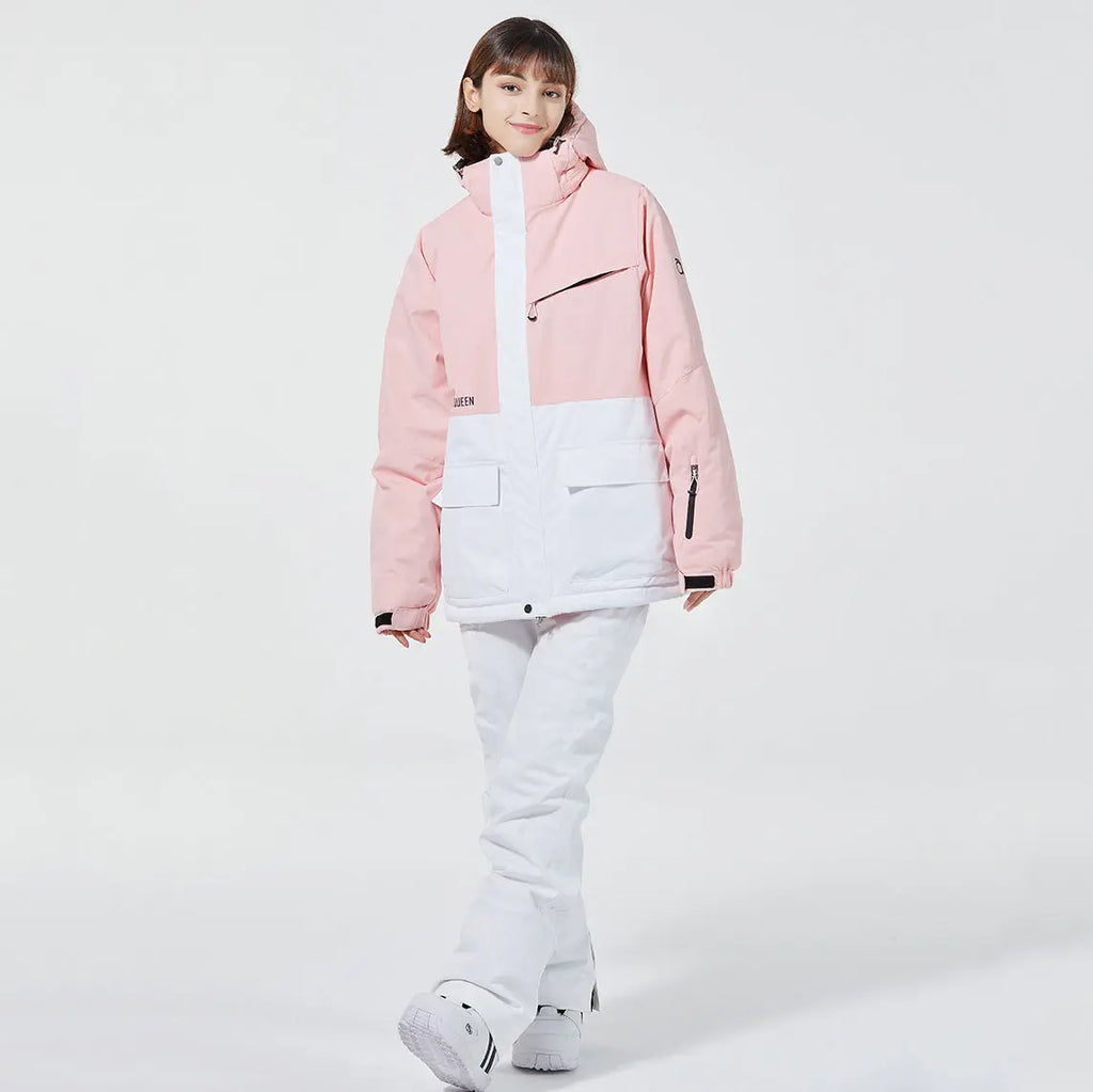 Hotian Women Ski Snow Cargo Jacket HOTIAN