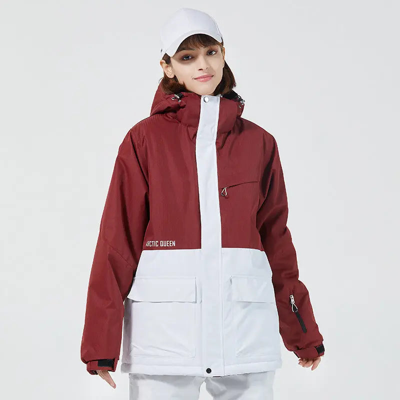 Hotian Women Ski Snow Cargo Jacket HOTIAN
