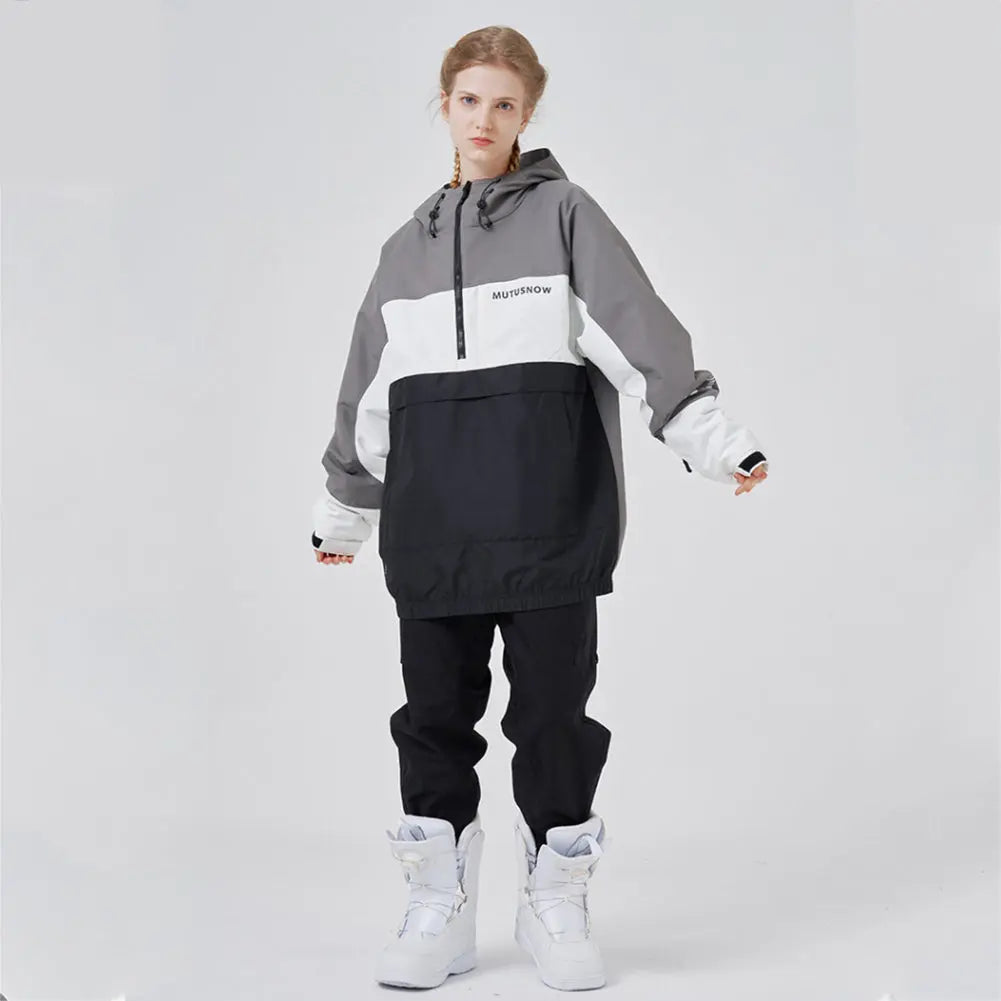 Hotian Women Ski Snowboard Insulated Anorak Hoodie HOTIAN