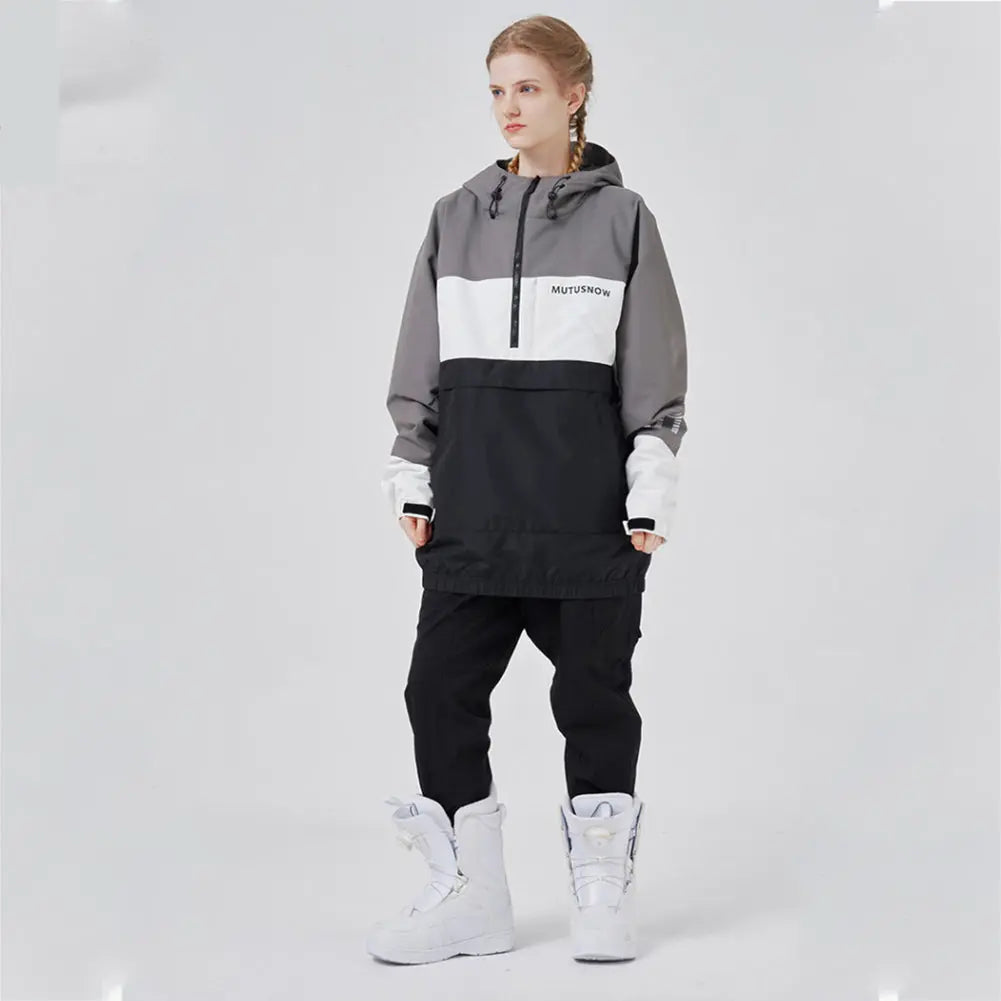 Hotian Women Ski Snowboard Insulated Anorak Hoodie HOTIAN