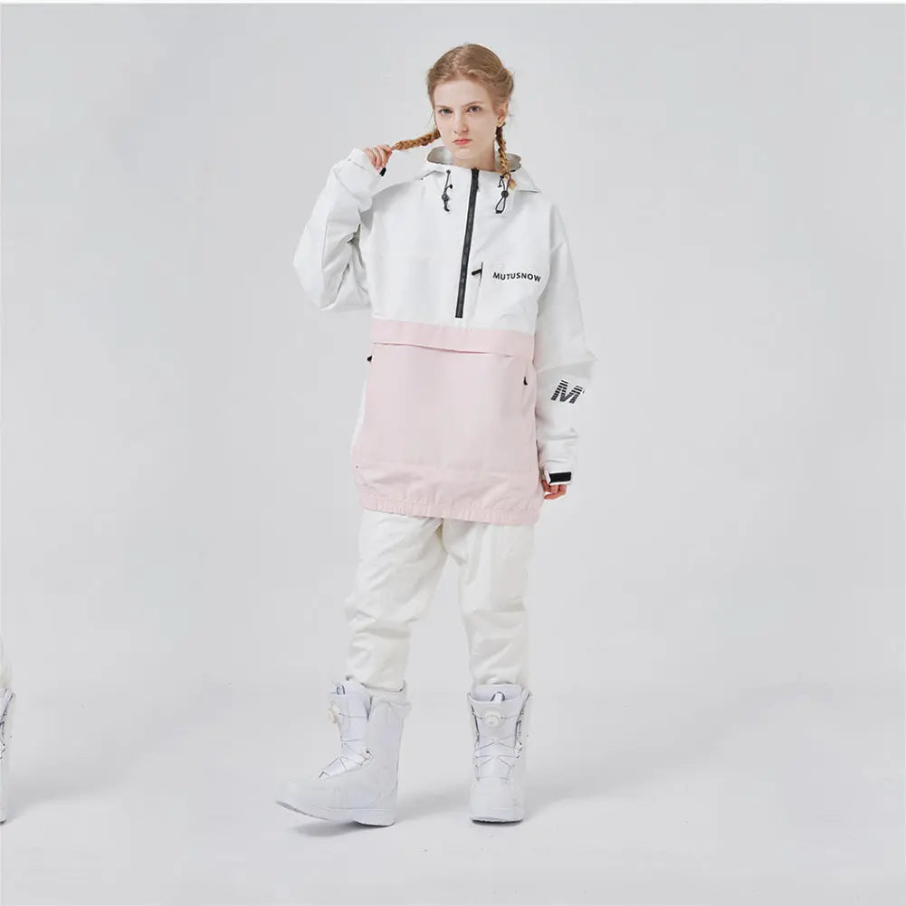 Hotian Women Ski Snowboard Insulated Anorak Hoodie HOTIAN