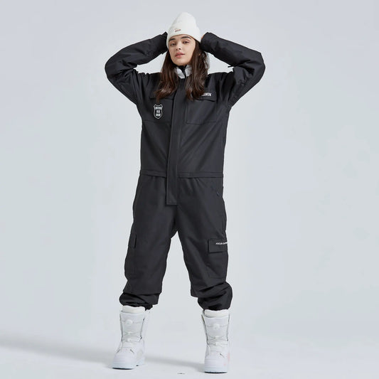 Hotian Women's One Piece Winter Waterproof  Ski Suits HOTIAN