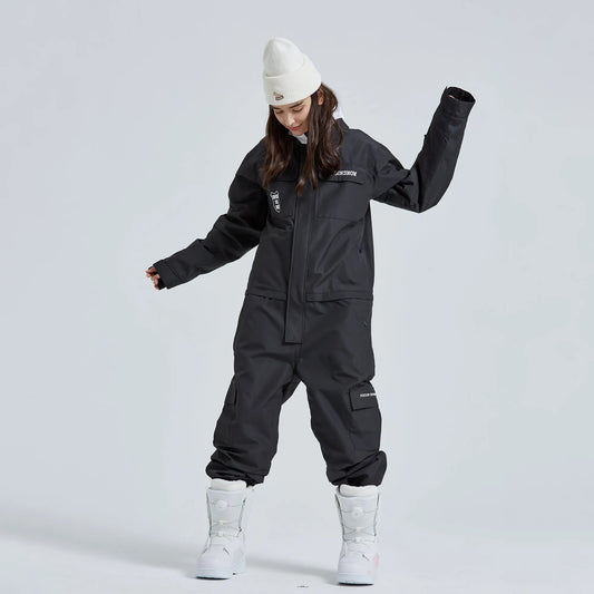 Hotian Women's One Piece Winter Waterproof  Ski Suits HOTIAN