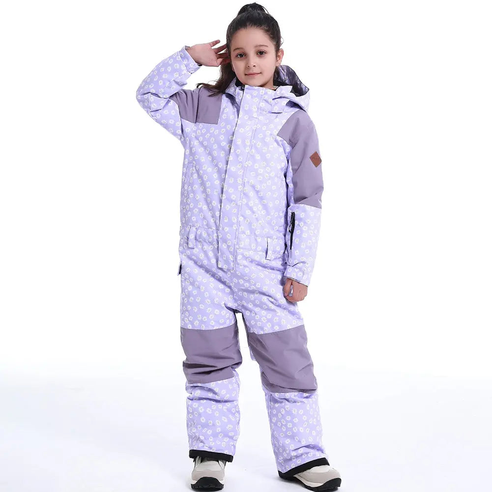 Girls One Piece Ski Suits