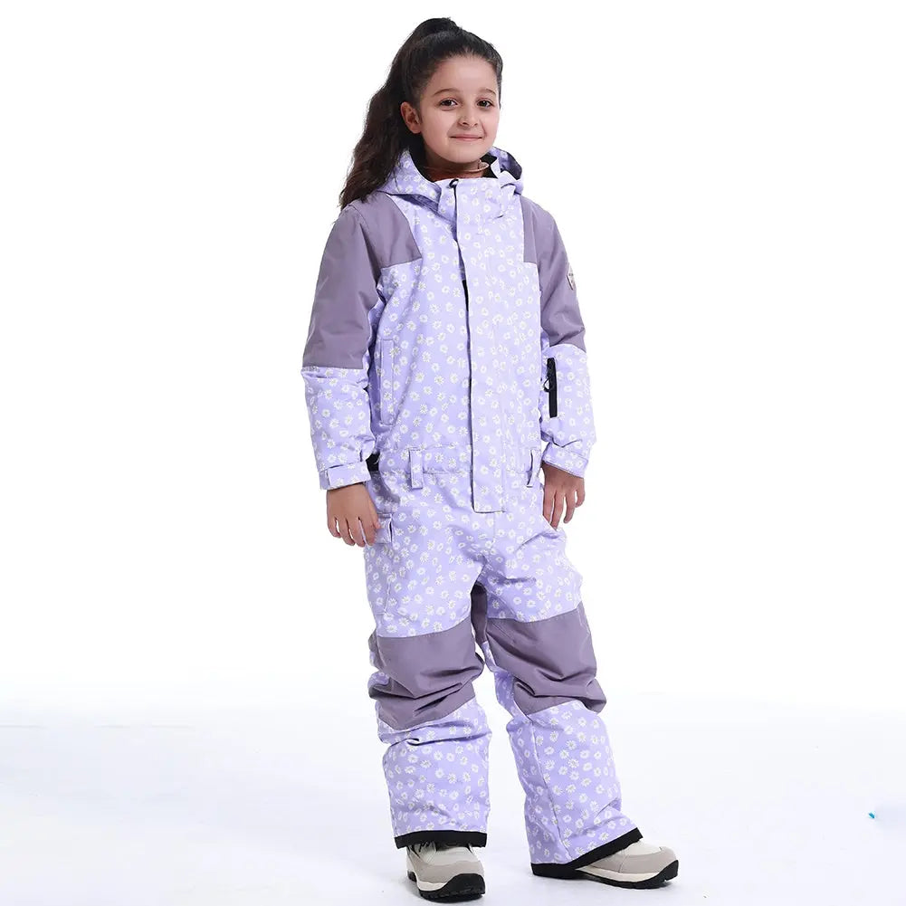 Girls One Piece Ski Suits