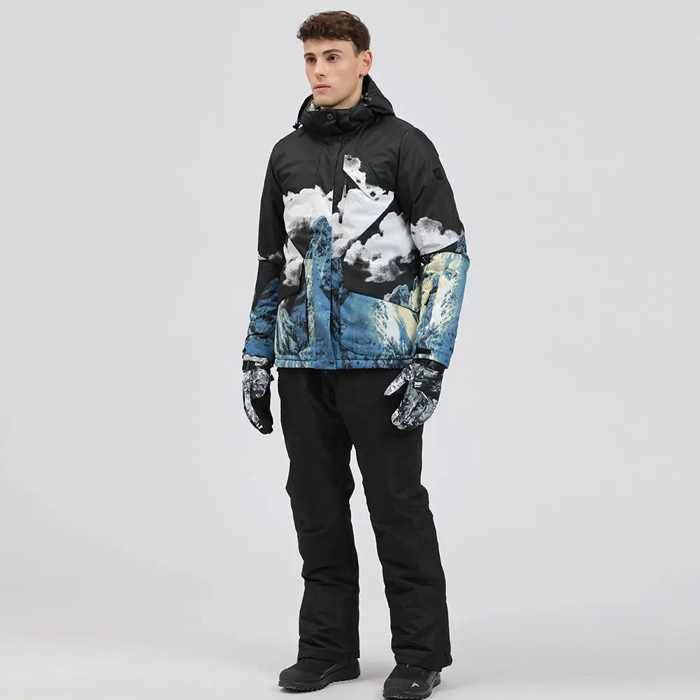Men Insulated Snowboarding Snow Shell Jacket HOTIAN