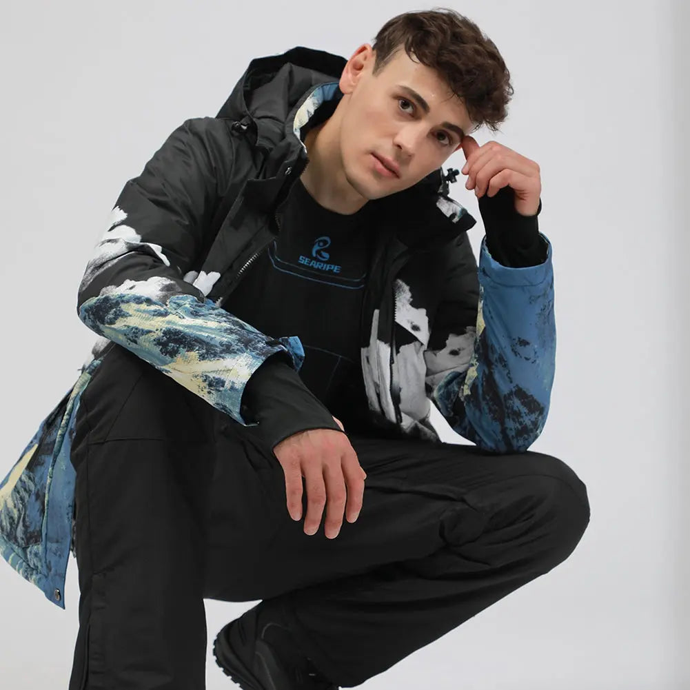 Men Insulated Snowboarding Snow Shell Jacket HOTIAN