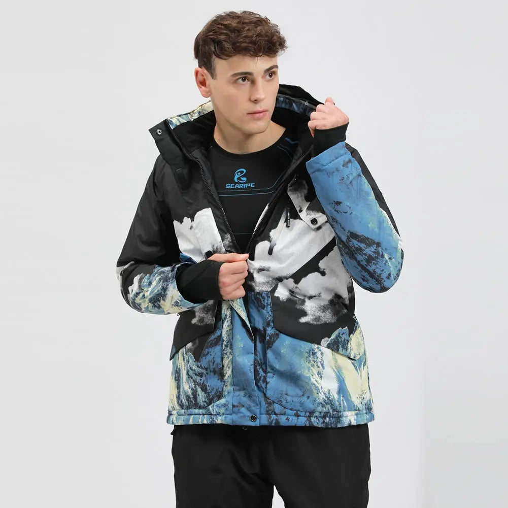 Men Insulated Snowboarding Snow Shell Jacket HOTIAN