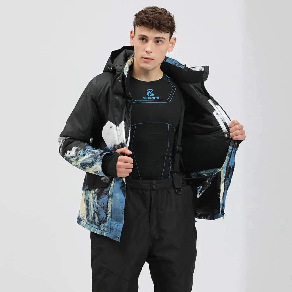 Men Insulated Snowboarding Snow Shell Jacket HOTIAN