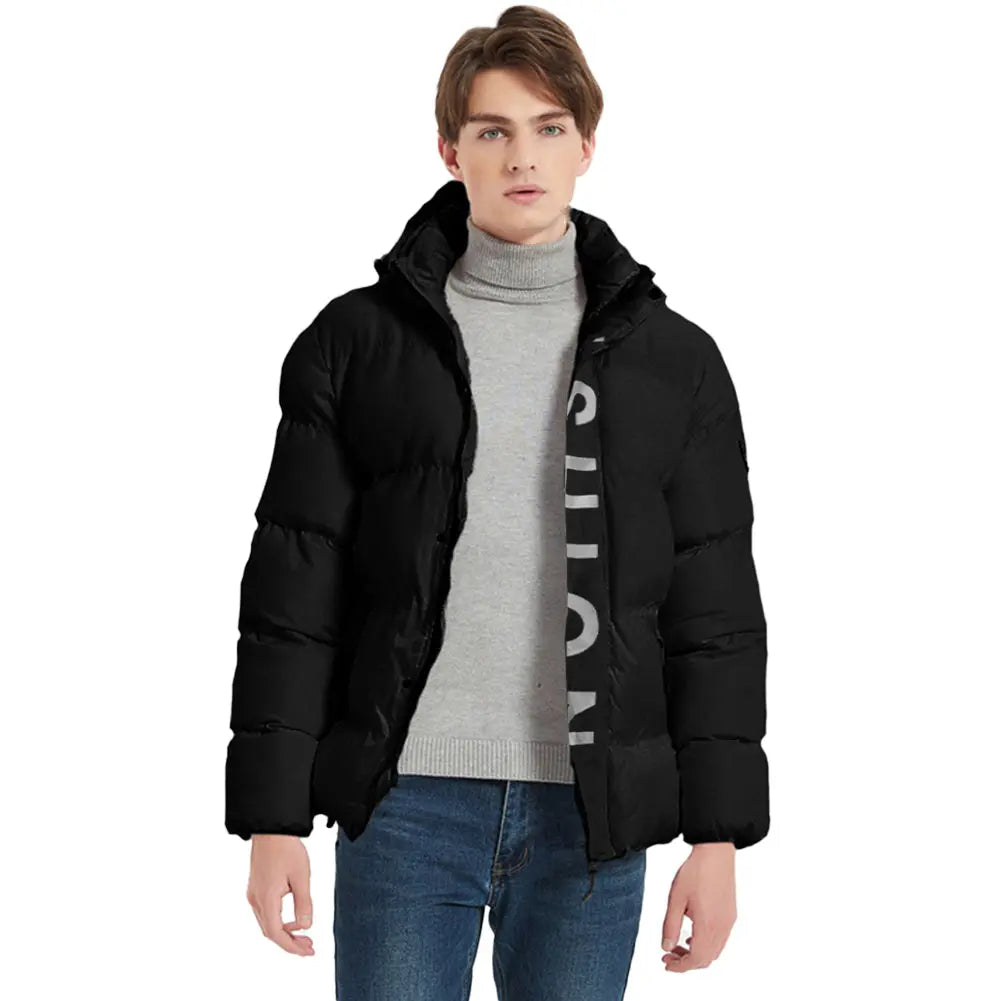 Men Puffer Jacket Coat with Hood HOTIAN