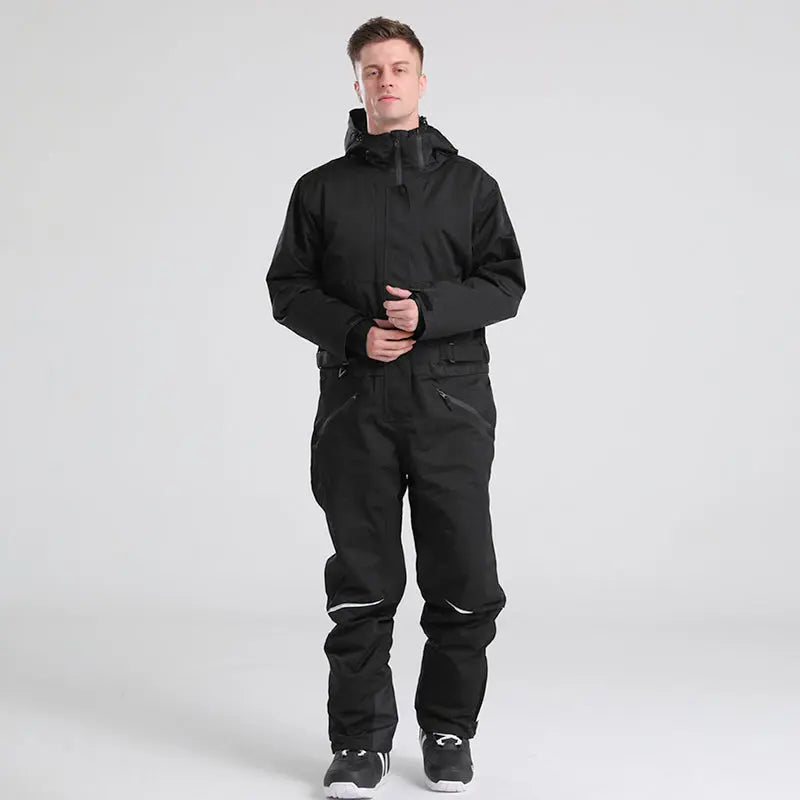 Men's One Piece Ski Suits With Adjustable Belt HOTIAN