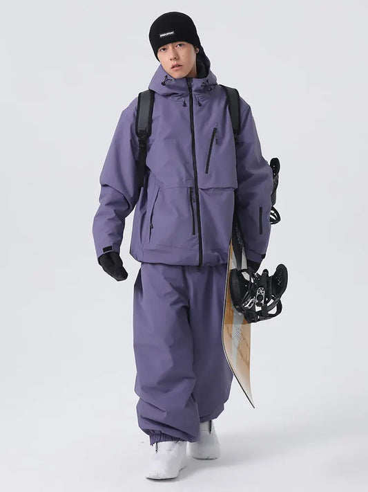 Men's Searipe Unisex Durable Mountain Rider All-Weather Baggy Snow Suit 